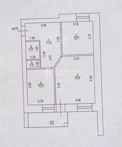 2-к кв. Кировская область, Киров Солнечная ул., 16 (56.0 м) - Фото 1