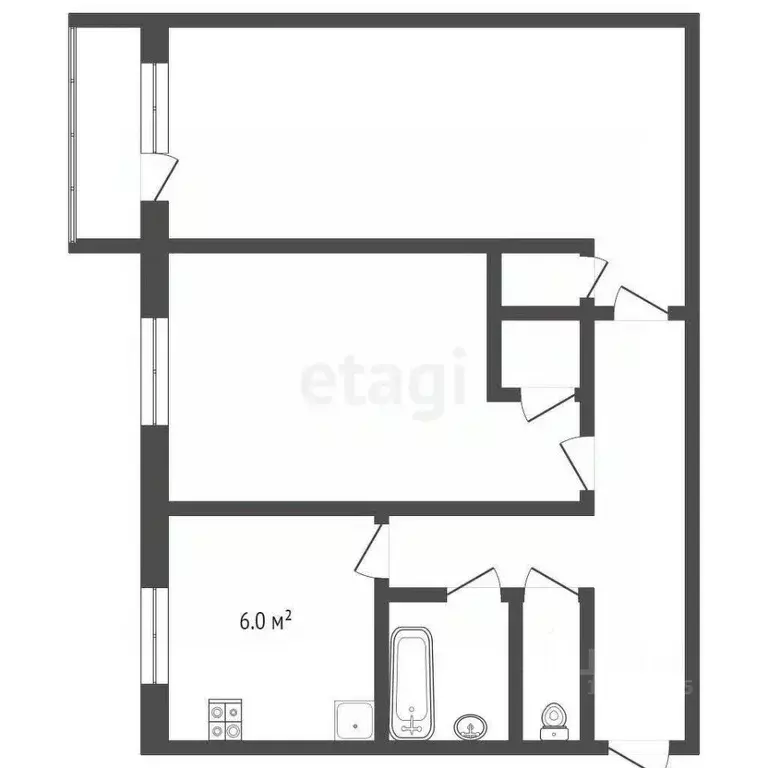 2-к кв. Московская область, Солнечногорск ул. Баранова, 31 (45.0 м) - Фото 2