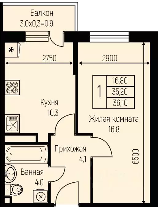 1-к кв. Краснодарский край, Краснодар пос. Березовый, пос. Прогресс, ... - Фото 1