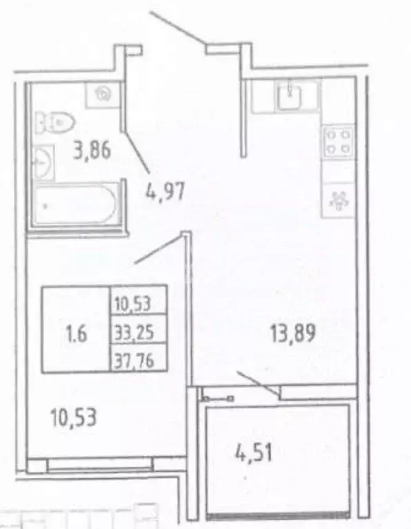 1-к кв. Ленинградская область, Всеволожский район, Свердловское ... - Фото 1