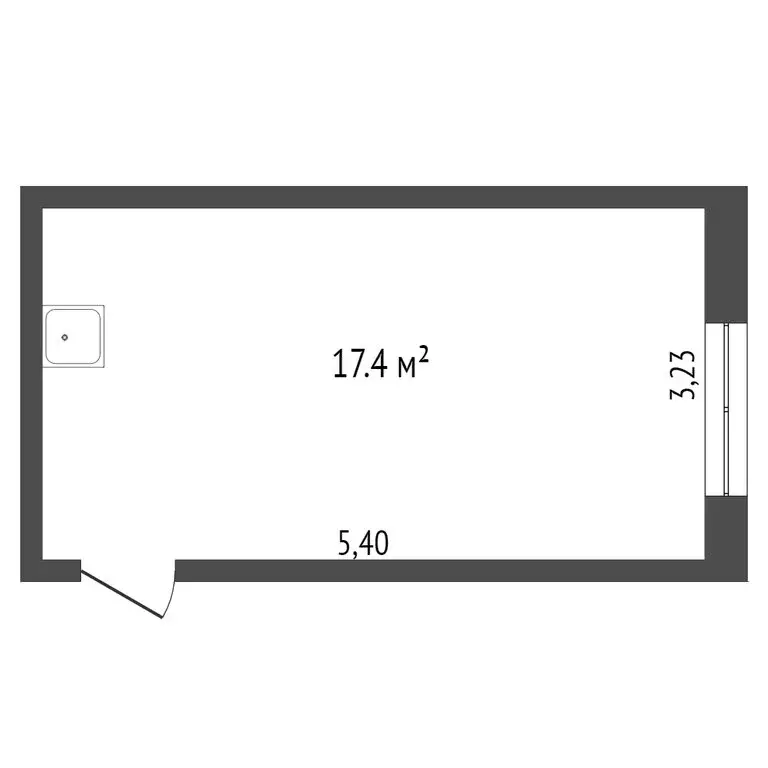 1к в 4-комнатной квартире (17.4 м) - Фото 1