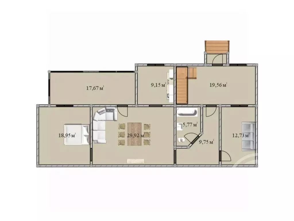 Таунхаус в Ленинградская область, Всеволожский район, Агалатовское ... - Фото 2