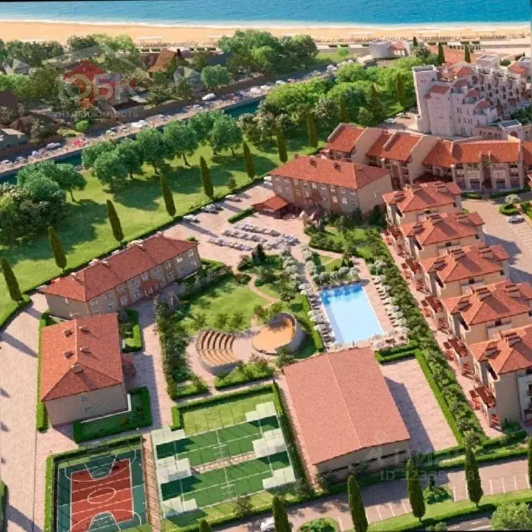 1-к кв. Крым, Черноморское пгт ул. Сигнальная, 2Вк2 (17.57 м) - Фото 2