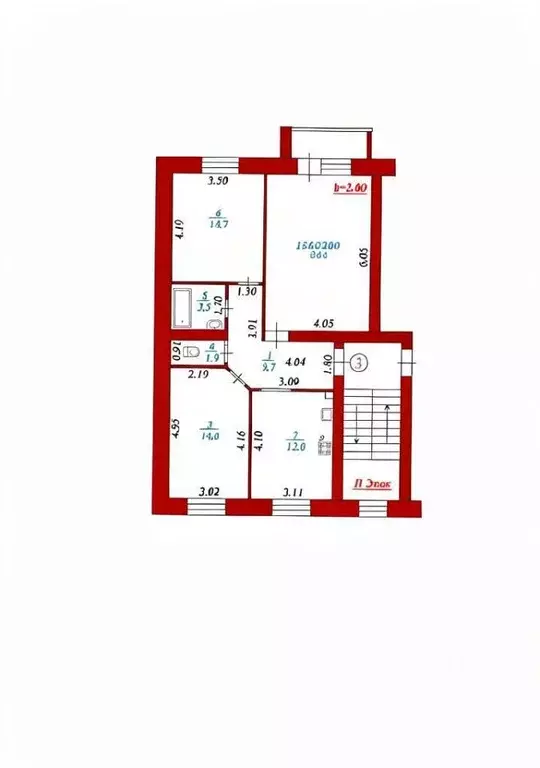 3-к кв. Архангельская область, Котлас ул. Кедрова, 31 (81.7 м) - Фото 2