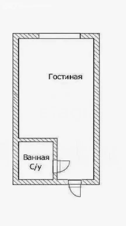 1к в -комнатной квартире ( м) - Фото 0