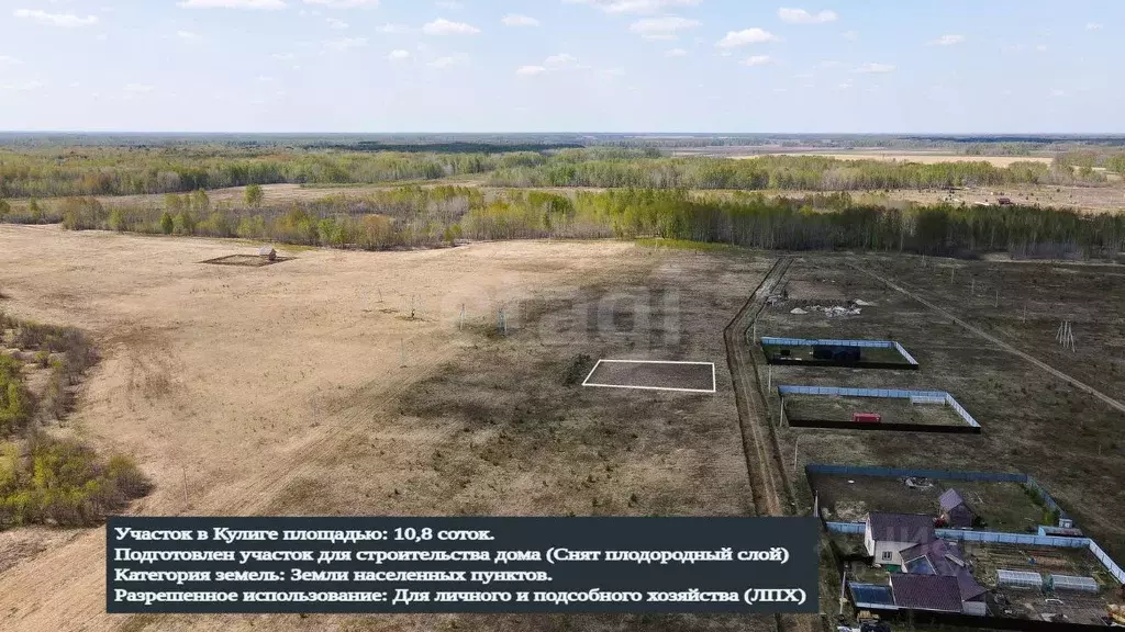 Участок в Тюменская область, Тюменский муниципальный округ, с. Кулига ... - Фото 1