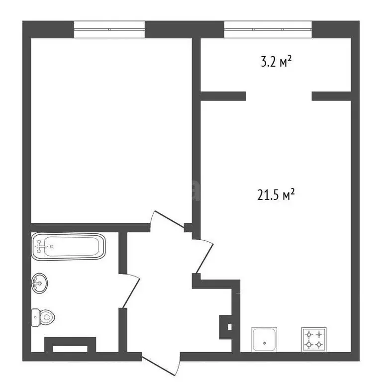 1-комнатная квартира: Тюмень, улица Газовиков, 73к3 (44.5 м) - Фото 1
