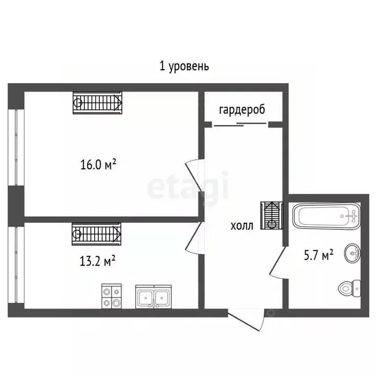 2-к кв. Севастополь просп. Античный, 7В (70.0 м) - Фото 2