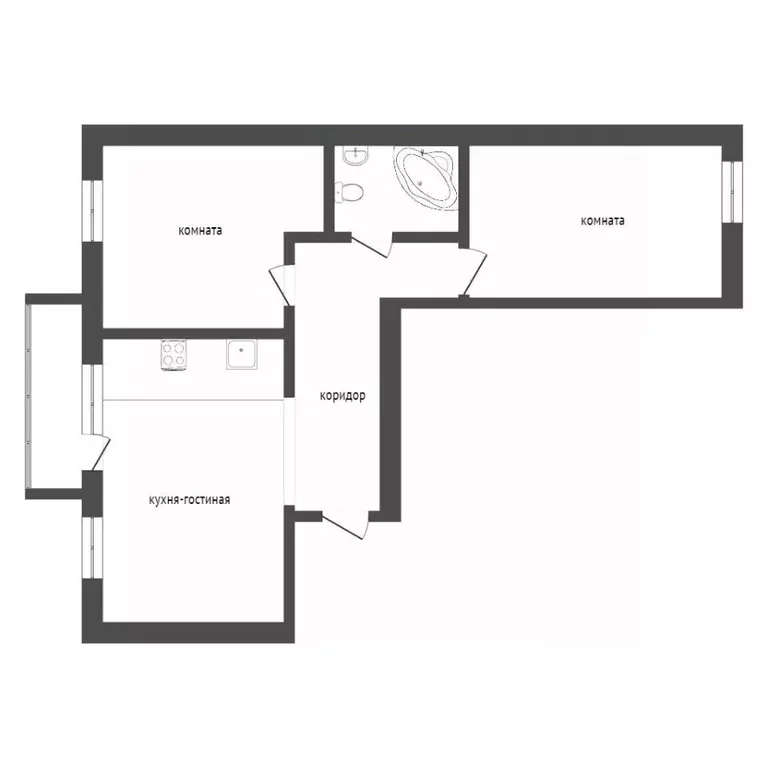 3-к кв. Бурятия, Улан-Удэ ул. Цивилева, 32 (81.0 м) - Фото 2