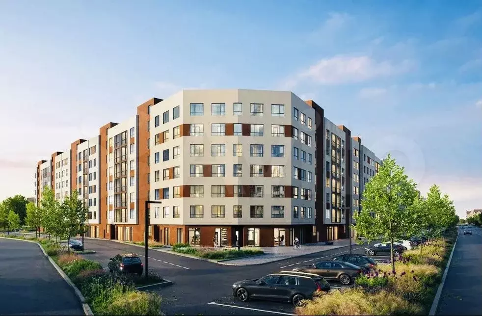 3-к. квартира, 95,1 м, 1/7 эт. - Фото 0