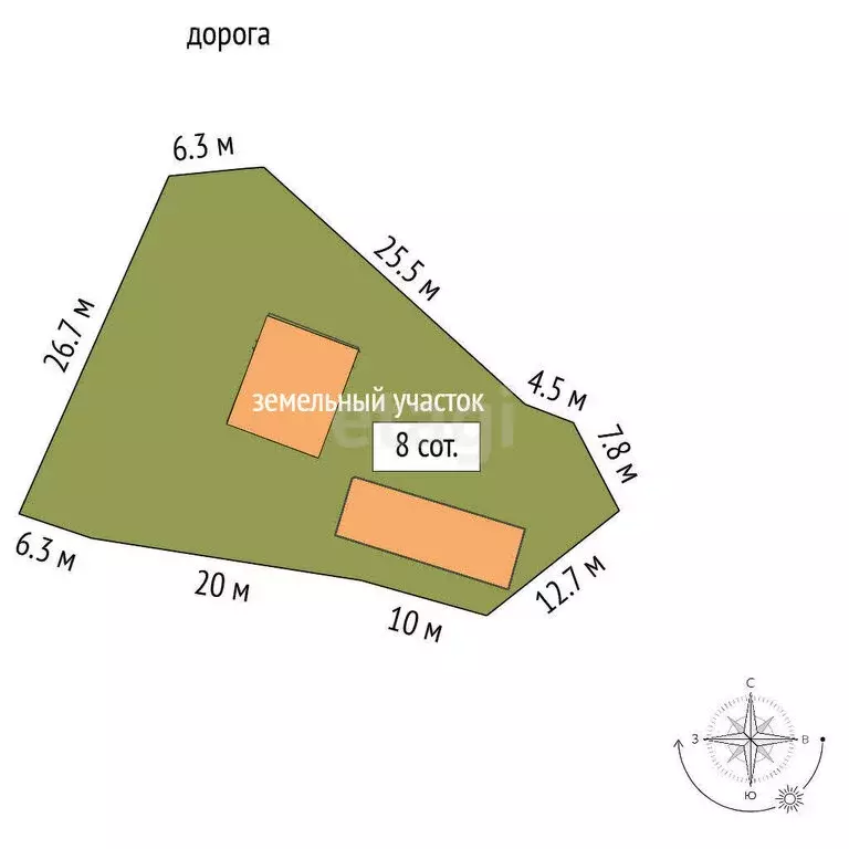 Участок в Кацивели, Лименская улица (8 м) - Фото 1