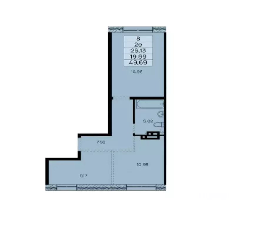 2-к кв. Иркутская область, Иркутск ул. Баррикад (49.7 м) - Фото 1