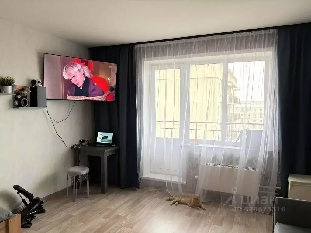 1-к кв. Кемеровская область, Новокузнецк просп. Авиаторов, 89В (37.0 ... - Фото 2