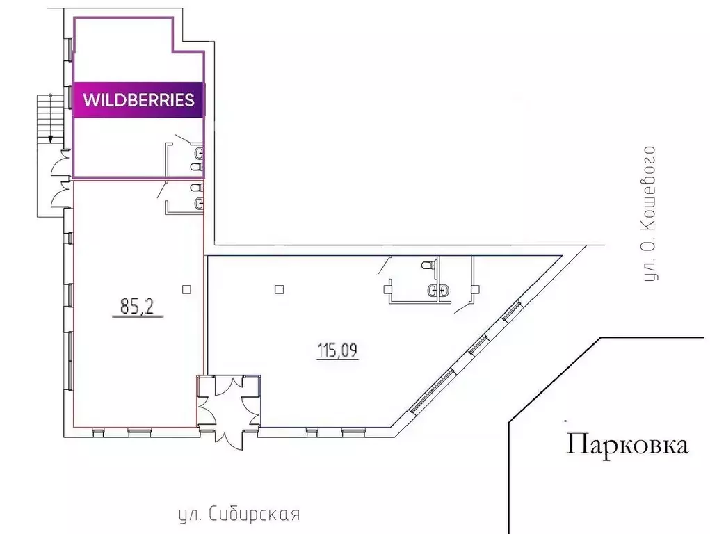Помещение свободного назначения в Томская область, Томск Сибирская ... - Фото 2