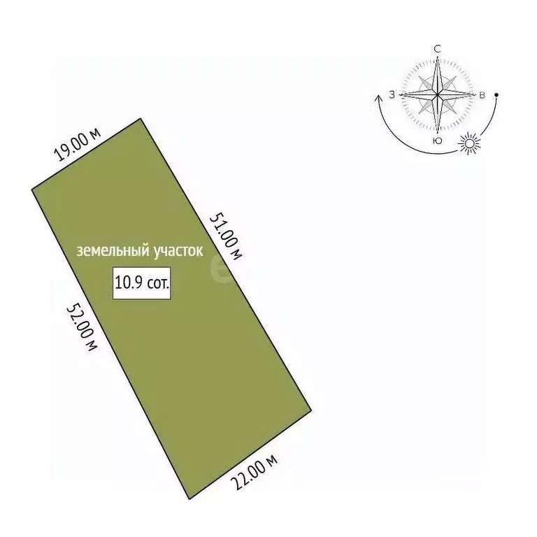 Участок в Амурская область, Благовещенский район, Медовая тер.  (10.9 ... - Фото 1