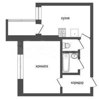 1-к. квартира, 43,1 м, 8/9 эт. - Фото 0