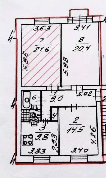 Комната Санкт-Петербург Рябовское ш., 57 (21.6 м) - Фото 2