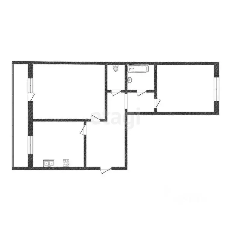 2-к кв. Тюменская область, Тюмень ул. Линейная, 11 (66.4 м) - Фото 2