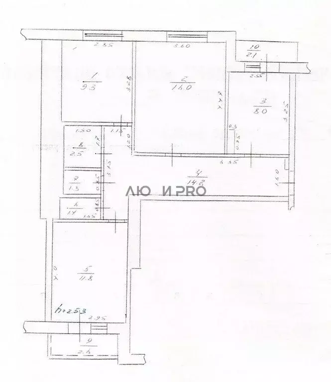 3-к кв. Башкортостан, Благовещенск ул. Демьяна Бедного, 66 (65.0 м) - Фото 2