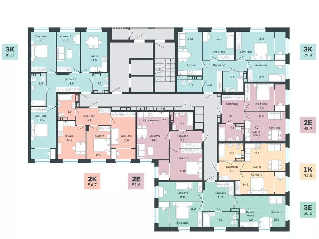 1-к кв. Пермский край, Пермь Парковый просп., 24 (41.8 м) - Фото 2