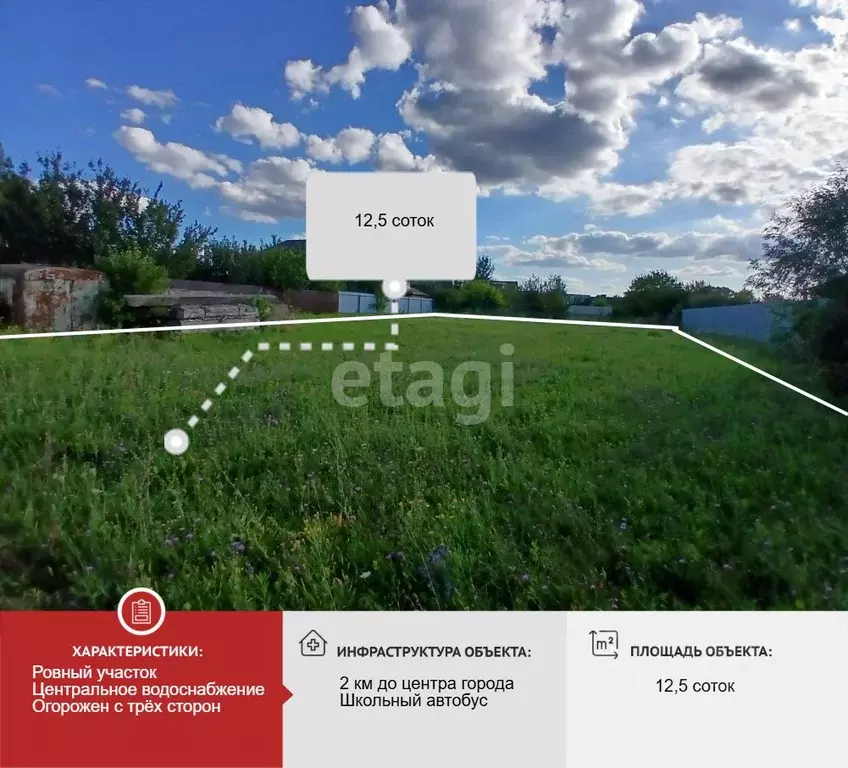 Участок в Белгородская область, Валуйки ул. Дружбы (12.5 сот.) - Фото 1