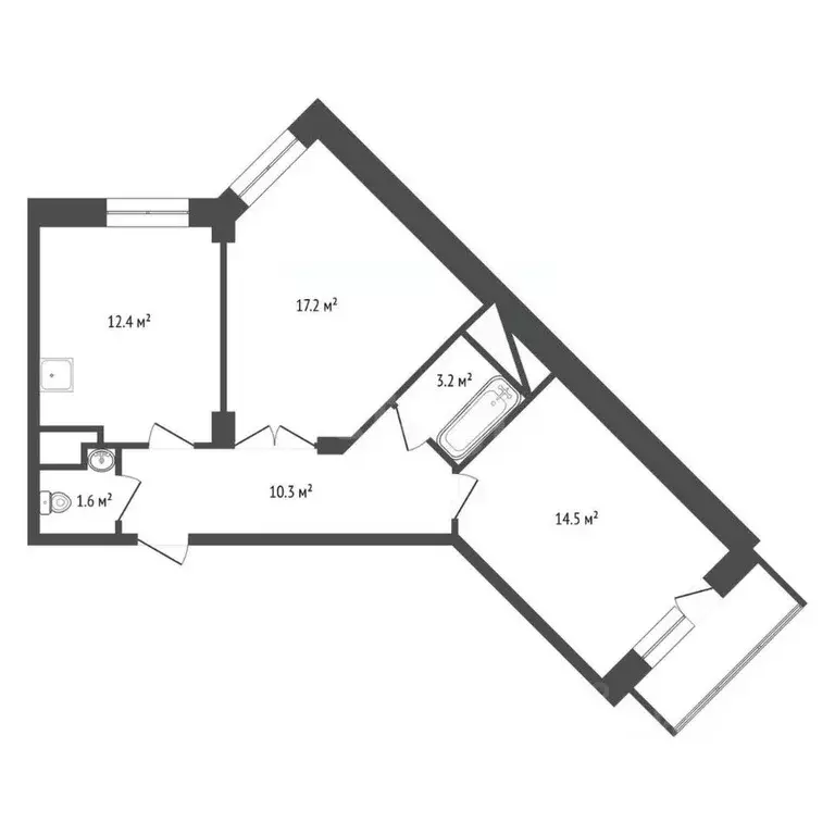 2-к кв. Воронежская область, Воронеж Московский просп., 142У (59.2 м) - Фото 2