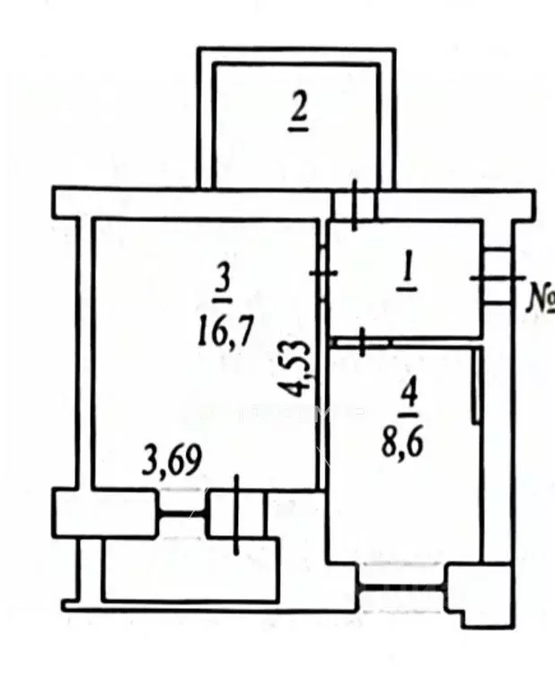 1-к кв. Новосибирская область, Бердск ул. Олега Кошевого, 6 (36.0 м) - Фото 2