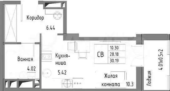 Квартира-студия, 32 м, 20/25 эт. - Фото 0