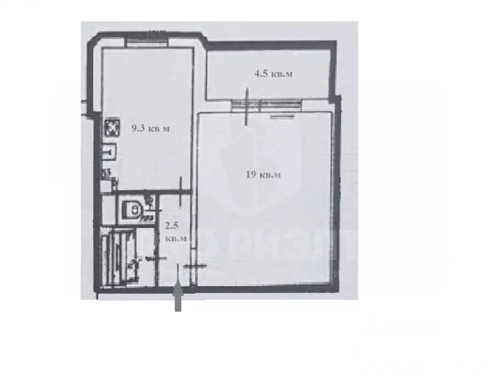 1-к кв. Калининградская область, Калининград ул. Маршала Борзова, 96 ... - Фото 2