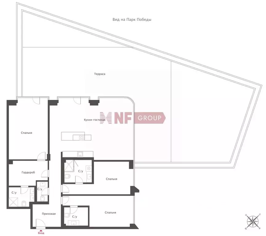 4-к кв. Москва ул. Братьев Фонченко, 1к5 (207.0 м) - Фото 2