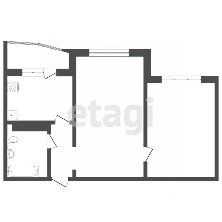2-к кв. Тюменская область, Тюмень ул. Монтажников, 41 (64.0 м) - Фото 2