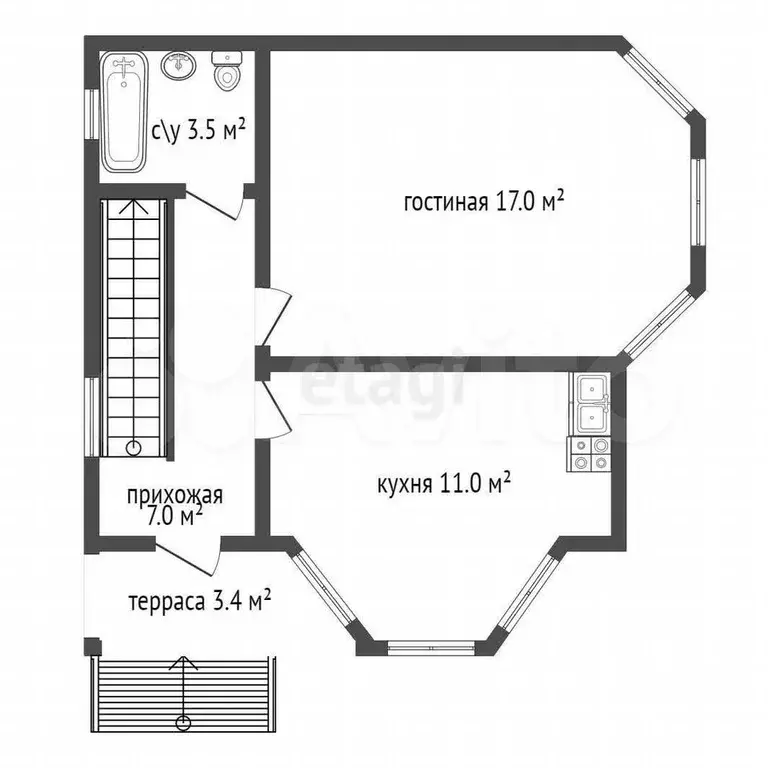 Дом 78 м на участке 6 сот. - Фото 1