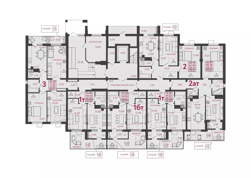 2-к кв. Пензенская область, Пенза ул. Высокая, 20 (59.57 м) - Фото 2