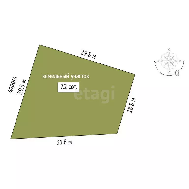 Участок в Тюменский муниципальный округ, село Кулига (7.2 м) - Фото 1