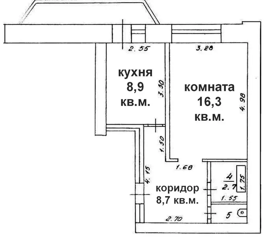 1-к кв. Кировская область, Киров ул. Мира, 41 (38.0 м) - Фото 1