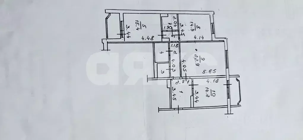 3-к кв. Липецкая область, Липецк Октябрьская ул., 74 (92.2 м) - Фото 2