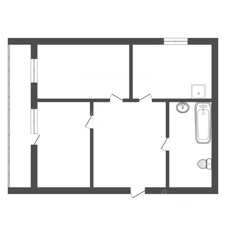 2-к кв. Амурская область, Благовещенск городской округ, с. Белогорье ... - Фото 2
