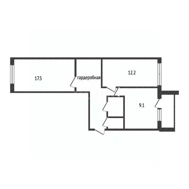 2-к кв. Белгородская область, Белгород Почтовая ул., 62г (57.0 м) - Фото 2