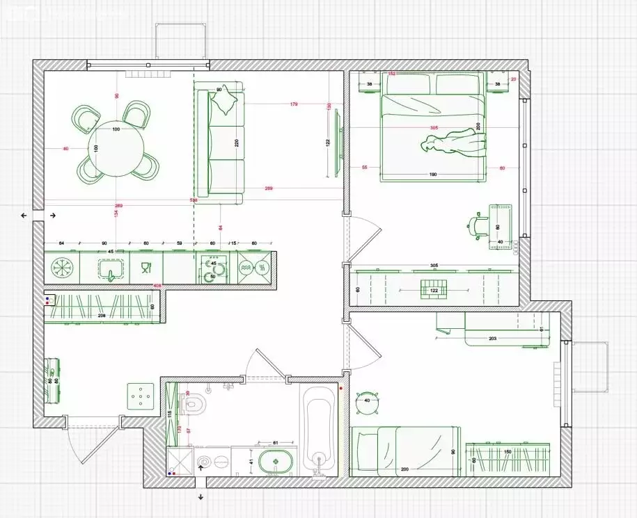 2-комнатная квартира: посёлок Мичуринский, Июльская улица, 1к4 (60 м) - Фото 1