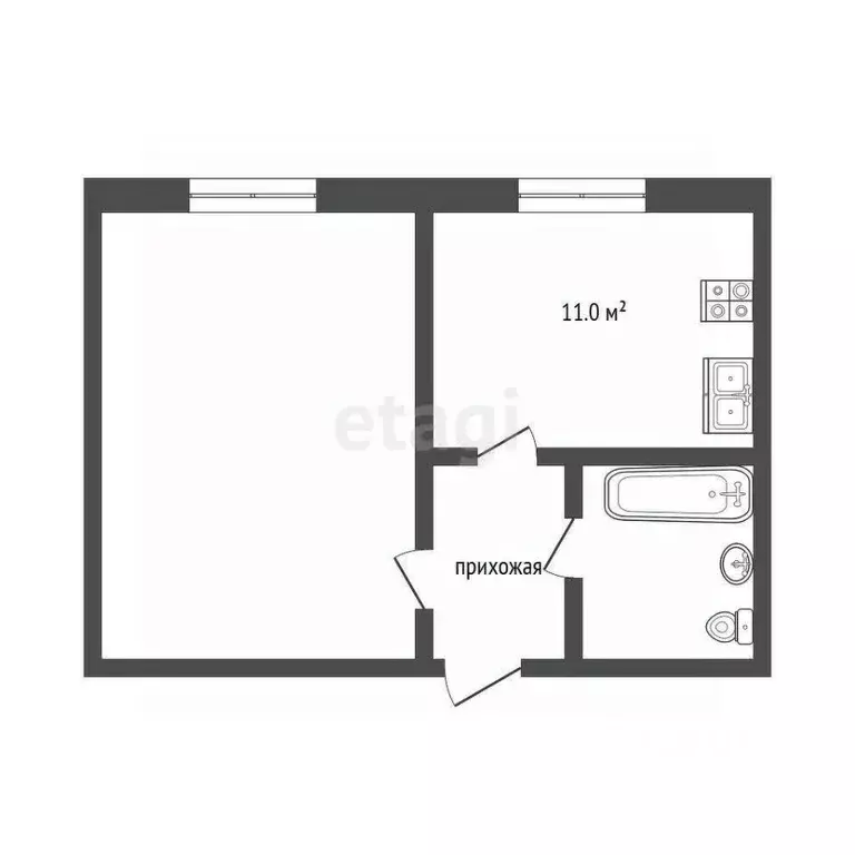2-к кв. Ханты-Мансийский АО, Сургут ул. Маяковского, 18 (34.3 м) - Фото 1