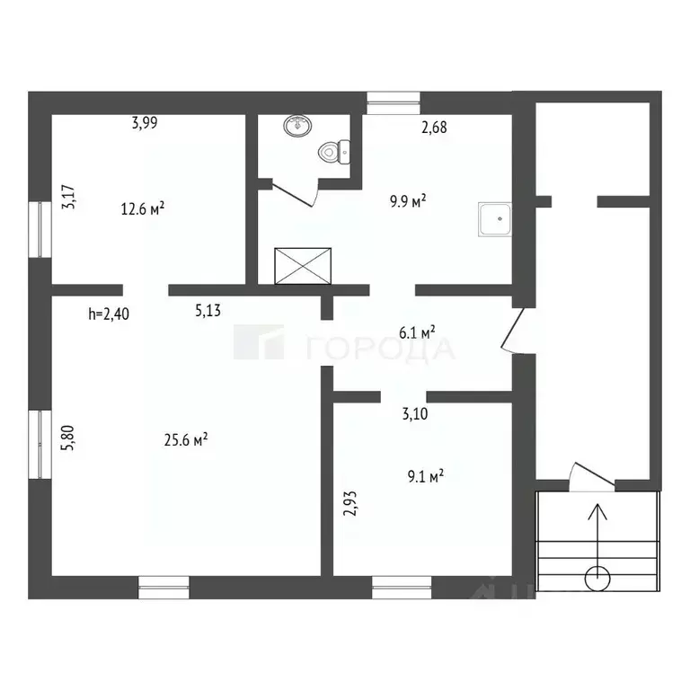 Дом в Алтайский край, Барнаул Восточный мкр, ул. Красноярская (65 м) - Фото 2