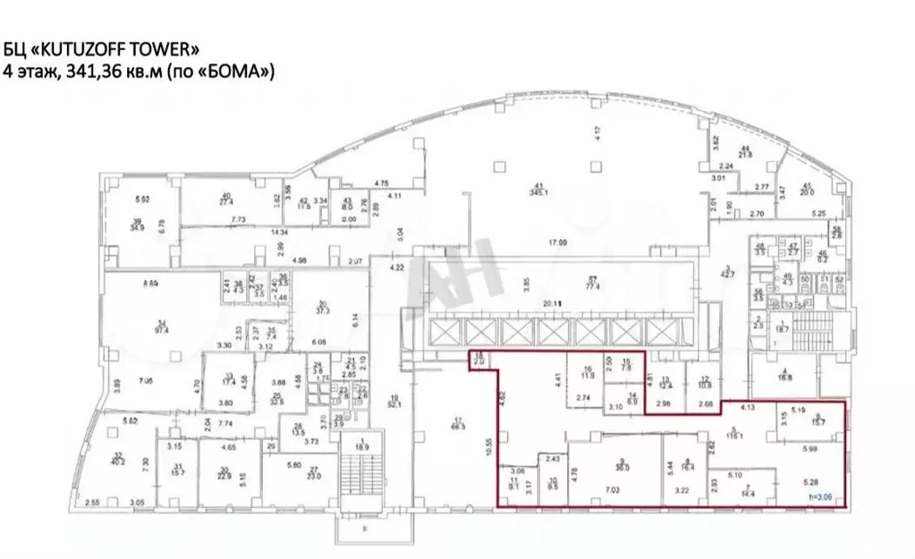 Аренда офиса 341.4 м2 м. Кунцевская в зао в - Фото 0