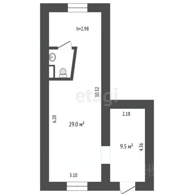 Торговая площадь в Белгородская область, Белгород ул. Мичурина, 64 (40 ... - Фото 1