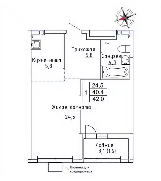 1-к кв. Приморский край, Надеждинский район, пос. Новый Новый жилой ... - Фото 1