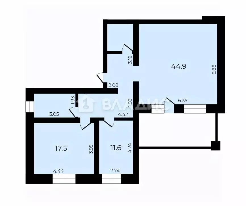2-к кв. Ивановская область, Иваново Лежневская ул., 164а (100.2 м) - Фото 2