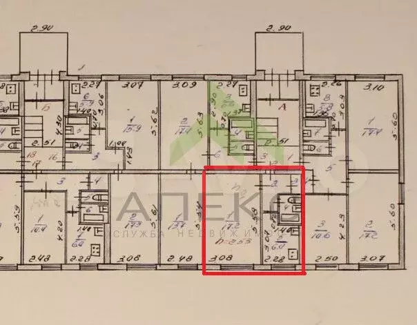 1-к. квартира, 30,1 м, 1/5 эт. - Фото 0