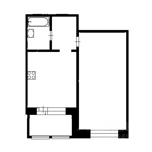 1-к кв. Башкортостан, Уфа ул. 8 Марта, 34 (34.6 м) - Фото 2
