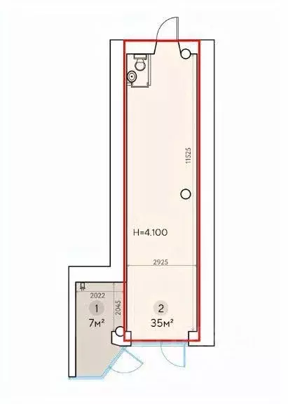 Помещение свободного назначения в Москва бул. Яна Райниса, 2К1 (35 м) - Фото 2