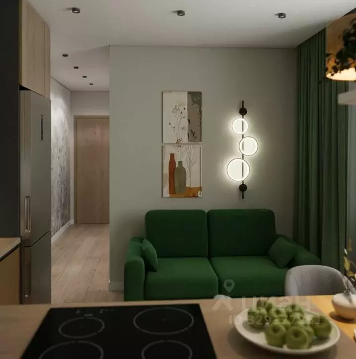 1-к кв. Крым, Симферополь городской округ, Грэсовский пгт ул. ... - Фото 2