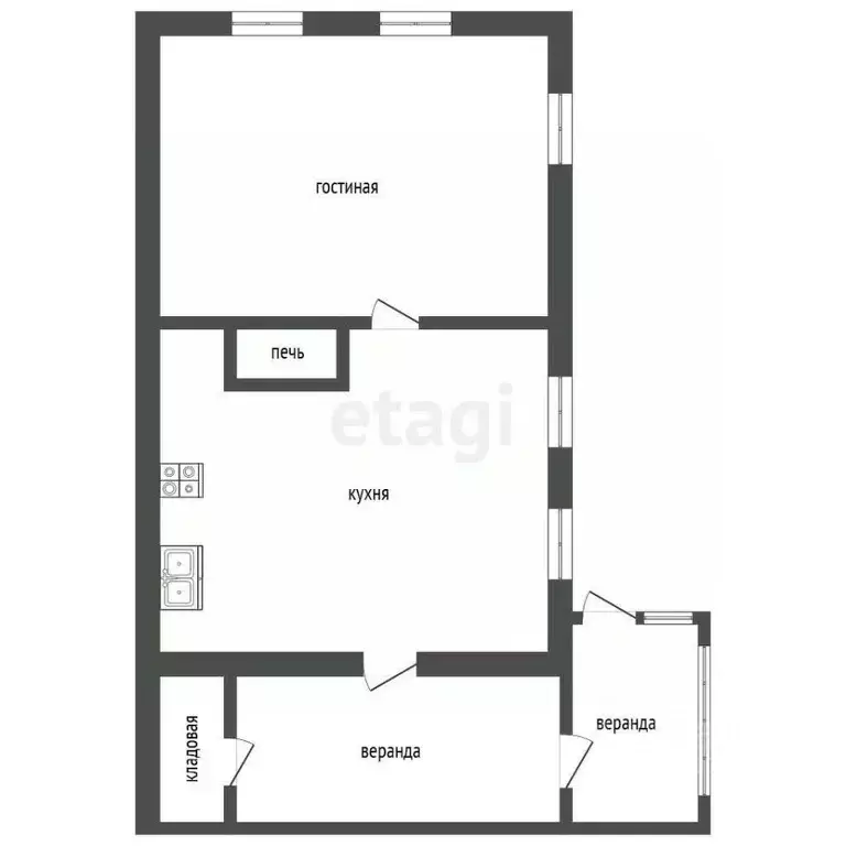 Дом в Челябинская область, Пласт ул. Чехова, 40 (28 м) - Фото 1